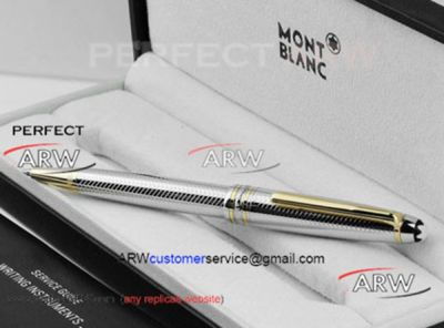 Perfect Replica MontBlanc Meisterstuck Silver Barley Ballpoint Pen